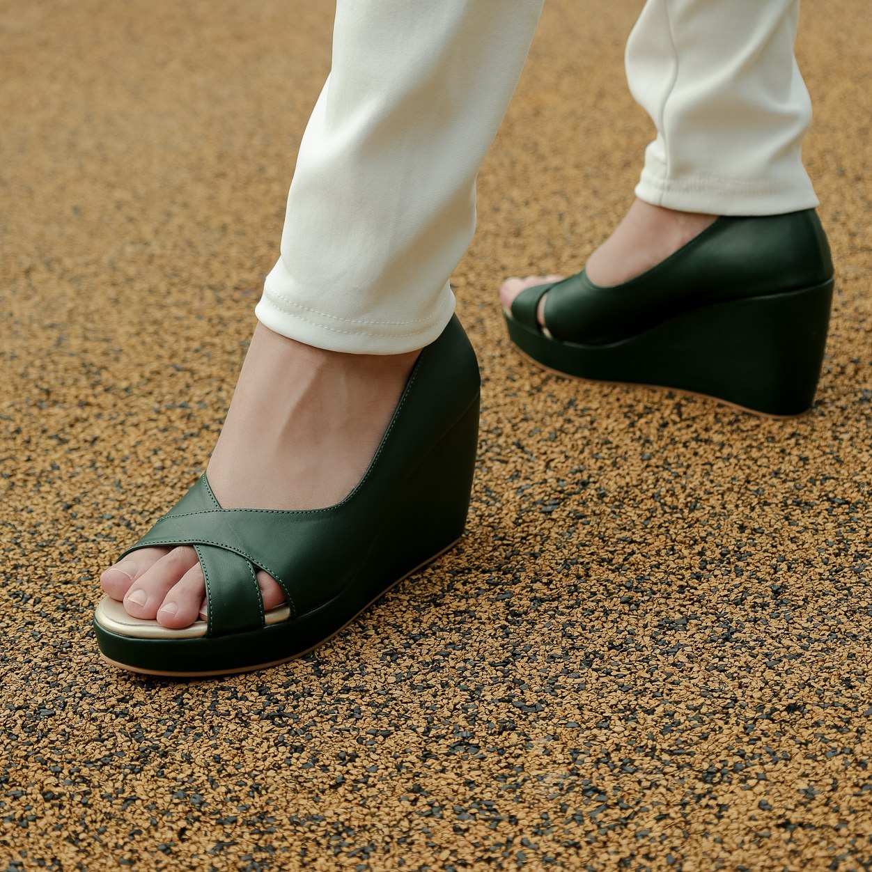 Rossa Peep Toe Wedge