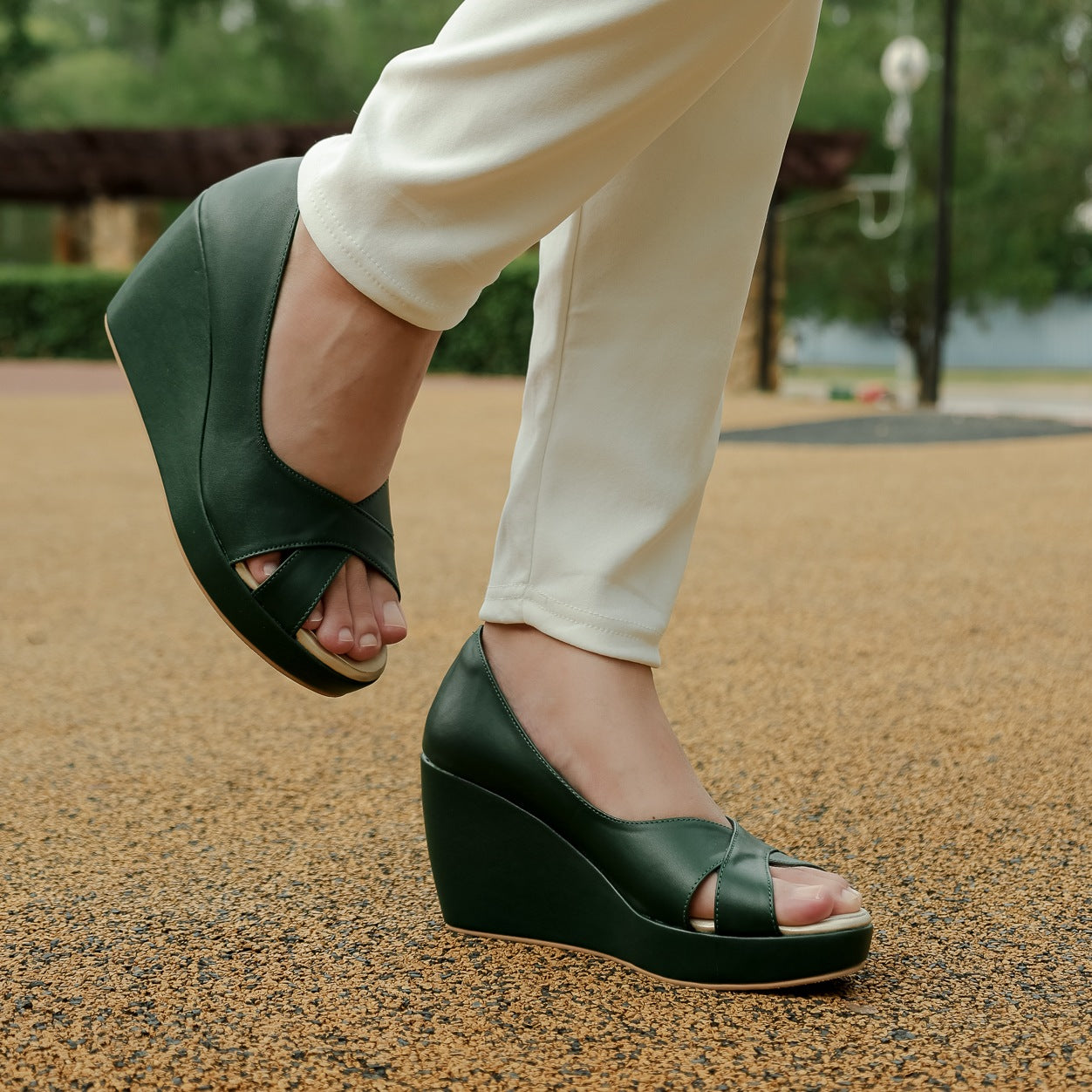 Rossa Peep Toe Wedge