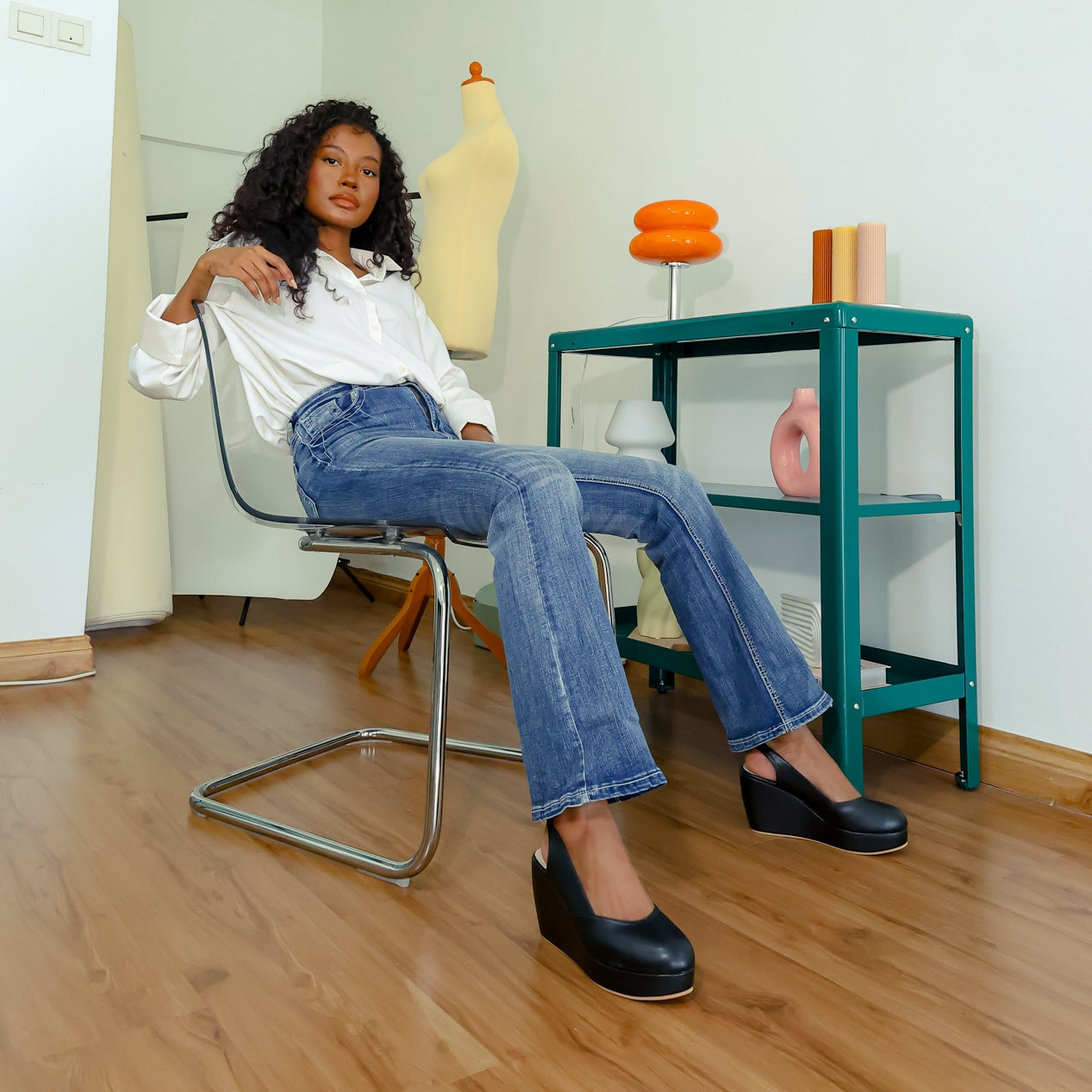 Reana Luxe Slingback Wedge