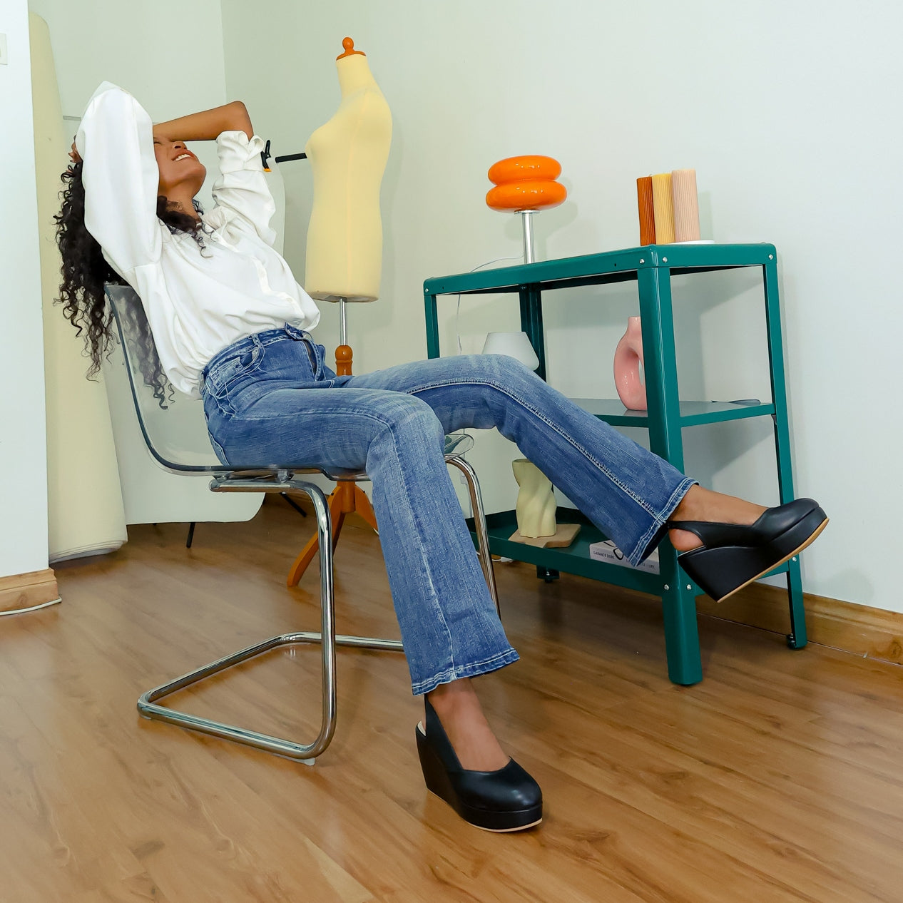 Reana Luxe Slingback Wedge