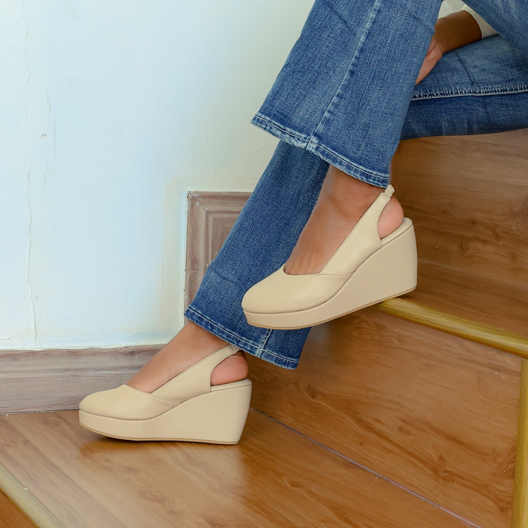 Reana Luxe Slingback Wedge