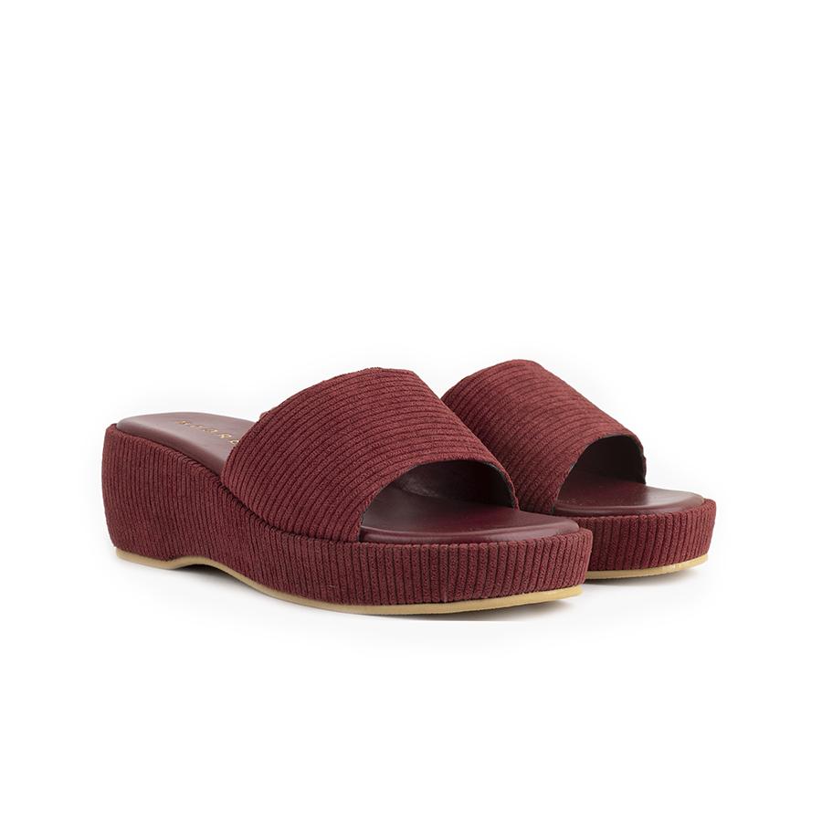Corduroy Sandals Madre 35 Maroon