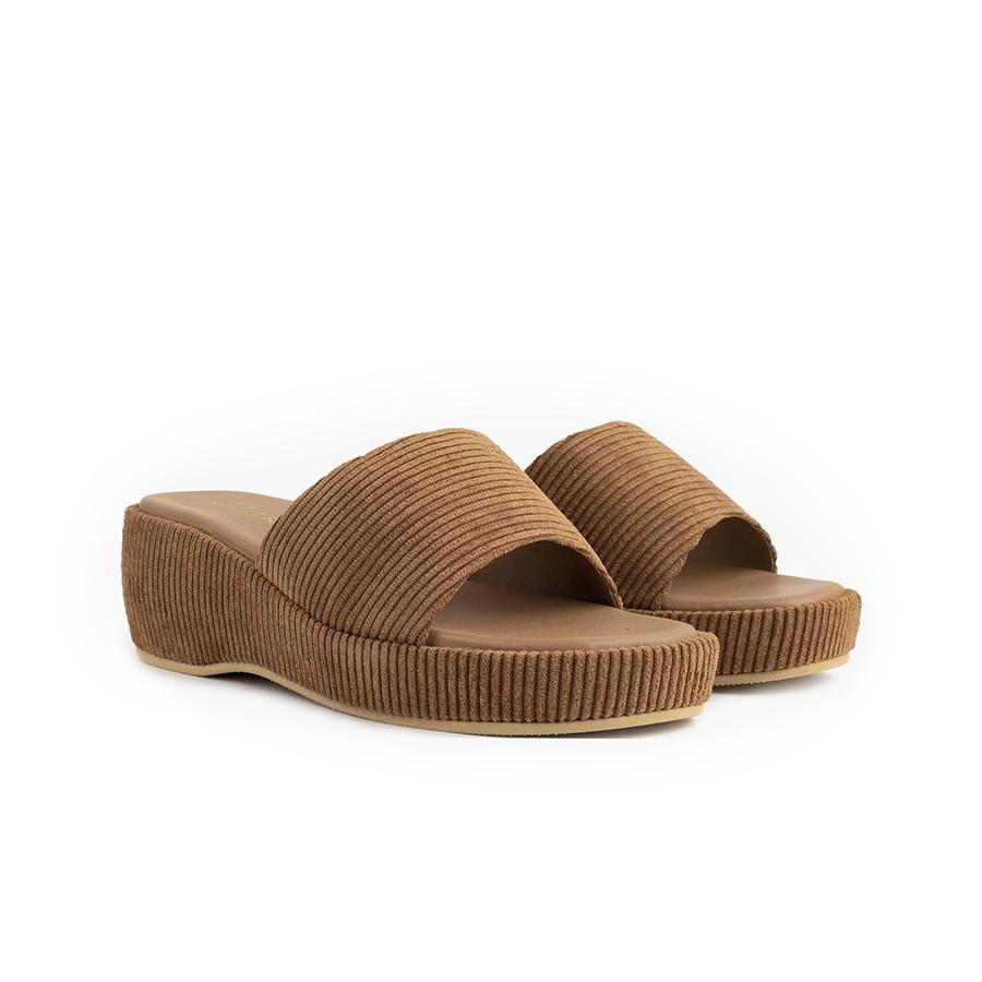 Corduroy Sandals Madre 35 Brown