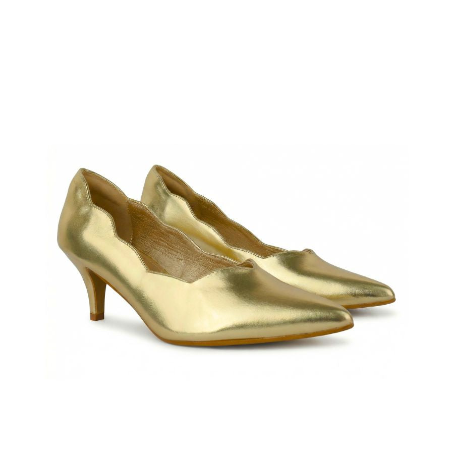 Diana Scallop Pump Heel