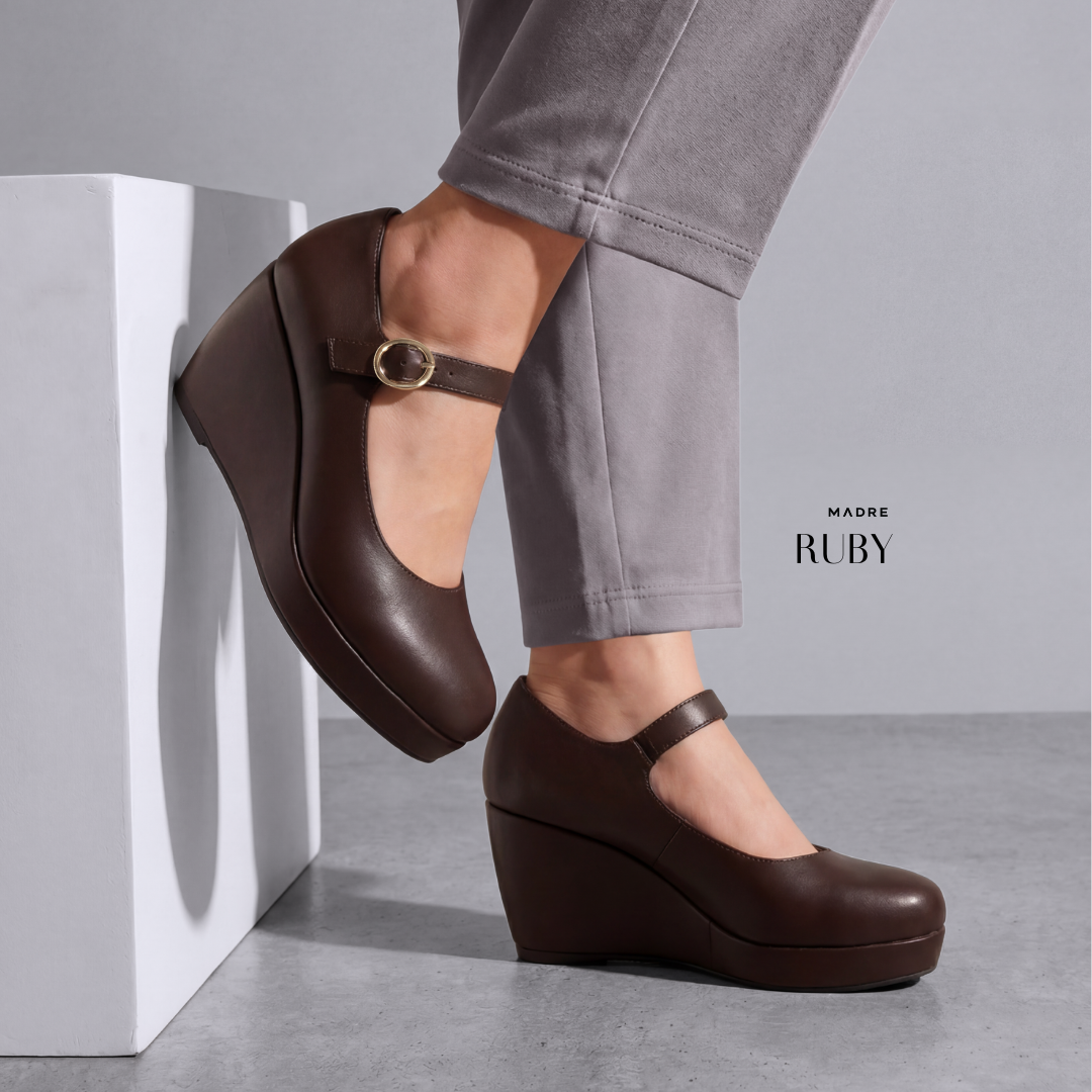 Ruby Mary Jane Buckle Wedge