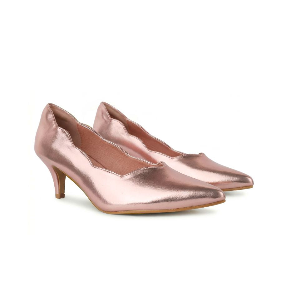 Diana Scallop Pump Heel