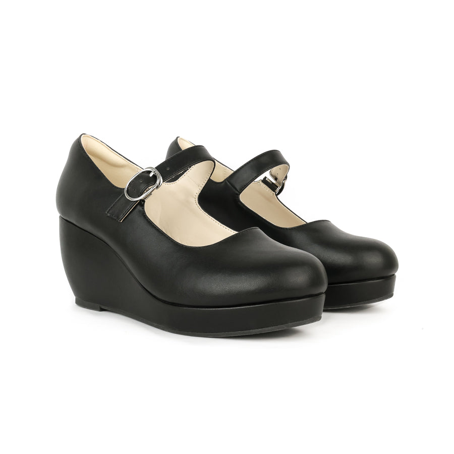 Ruby Mary Jane Buckle Wedge