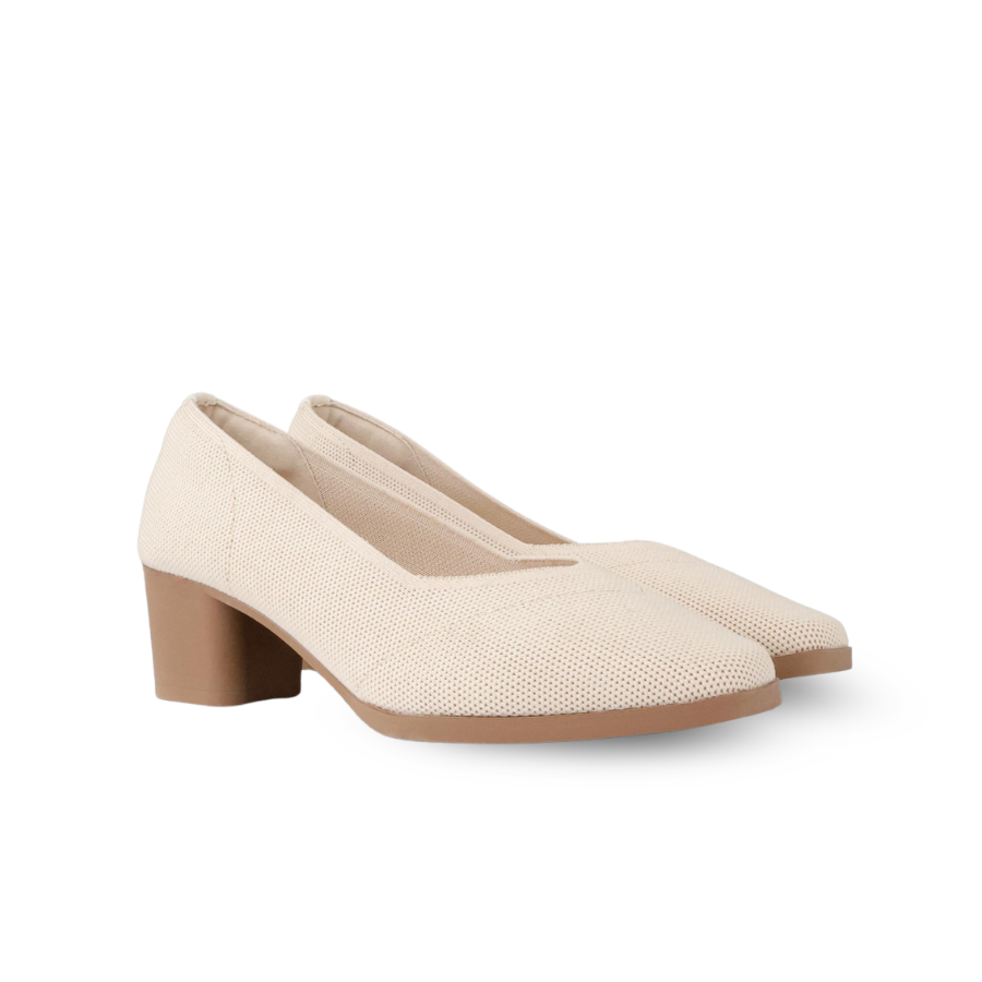 Emma Knit Block Heel