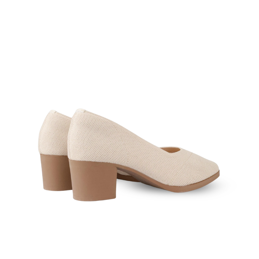 Emma Knit Block Heel