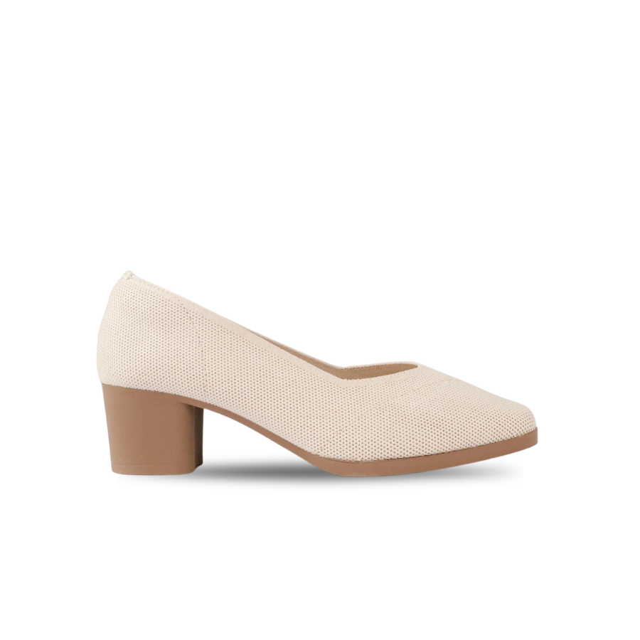 Emma Knit Block Heel