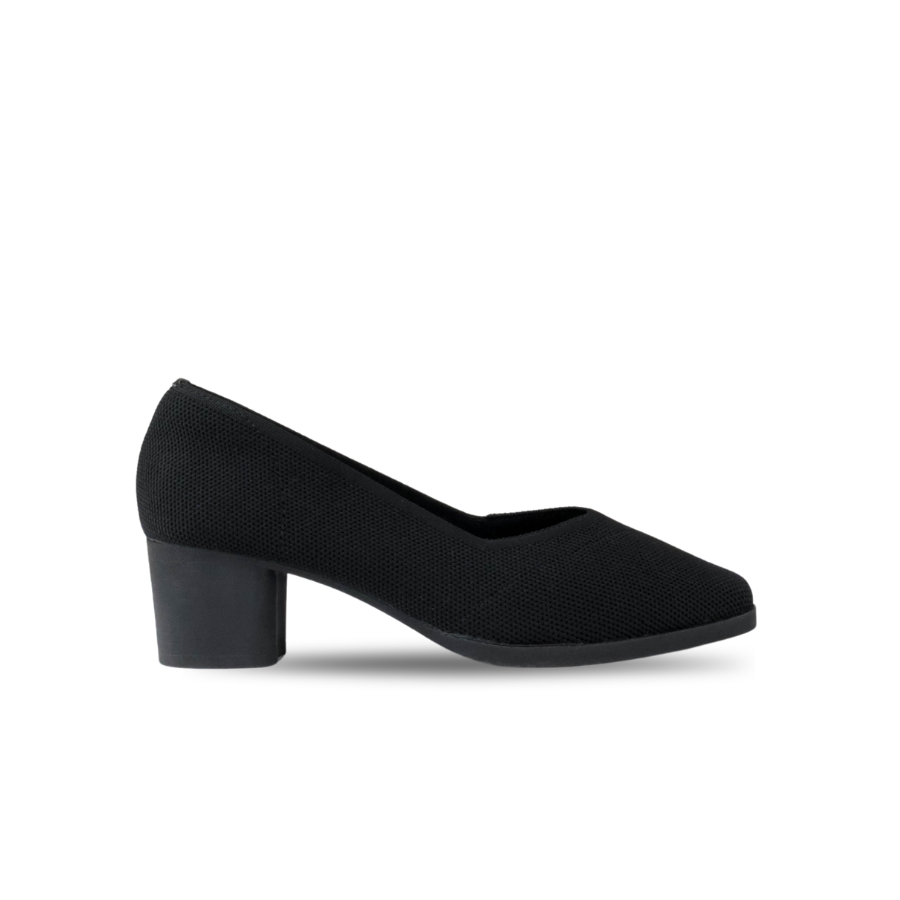 Emma Knit Block Heel