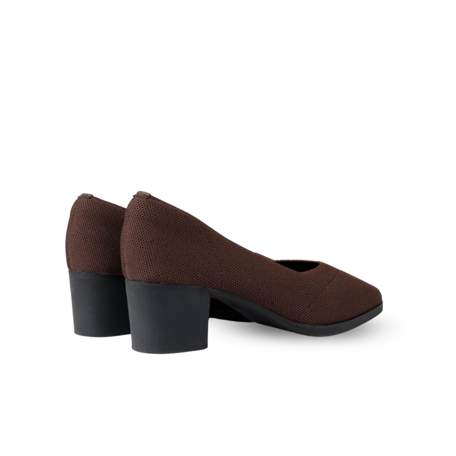 Emma Knit Block Heel