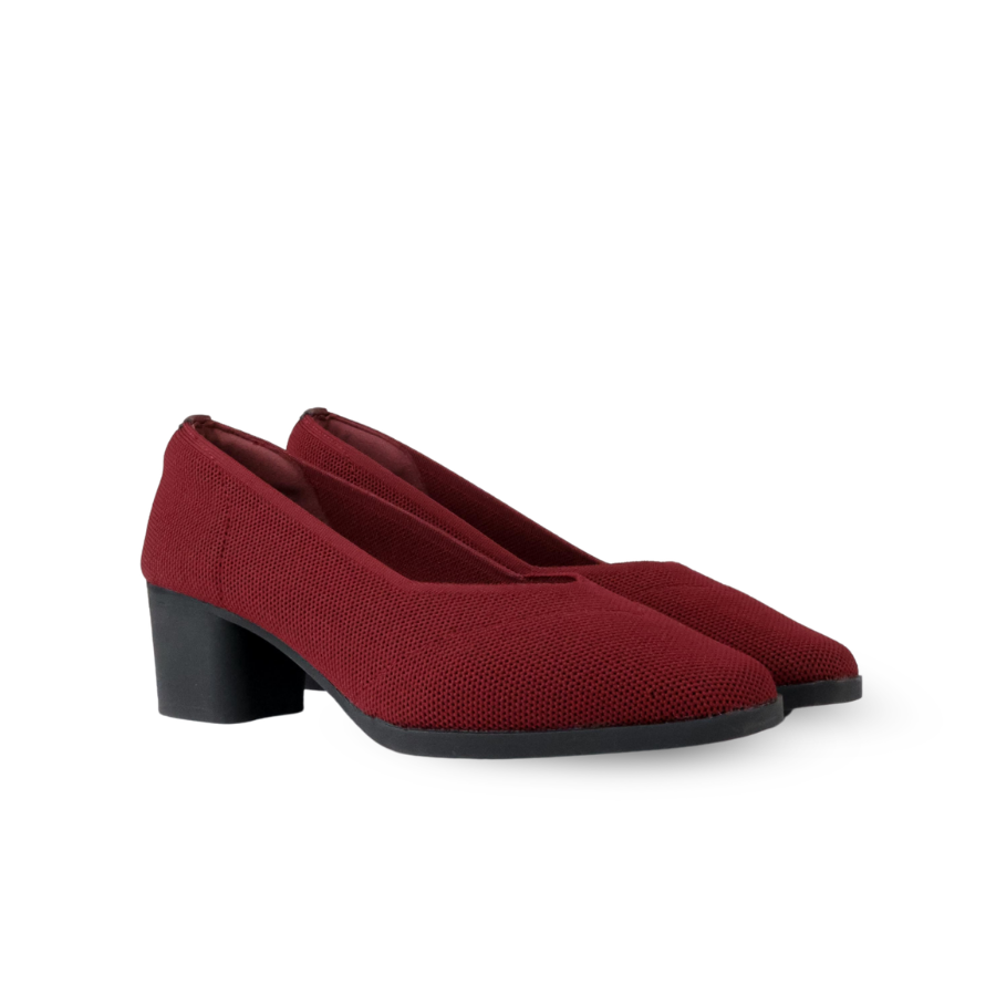 Emma Knit Block Heel