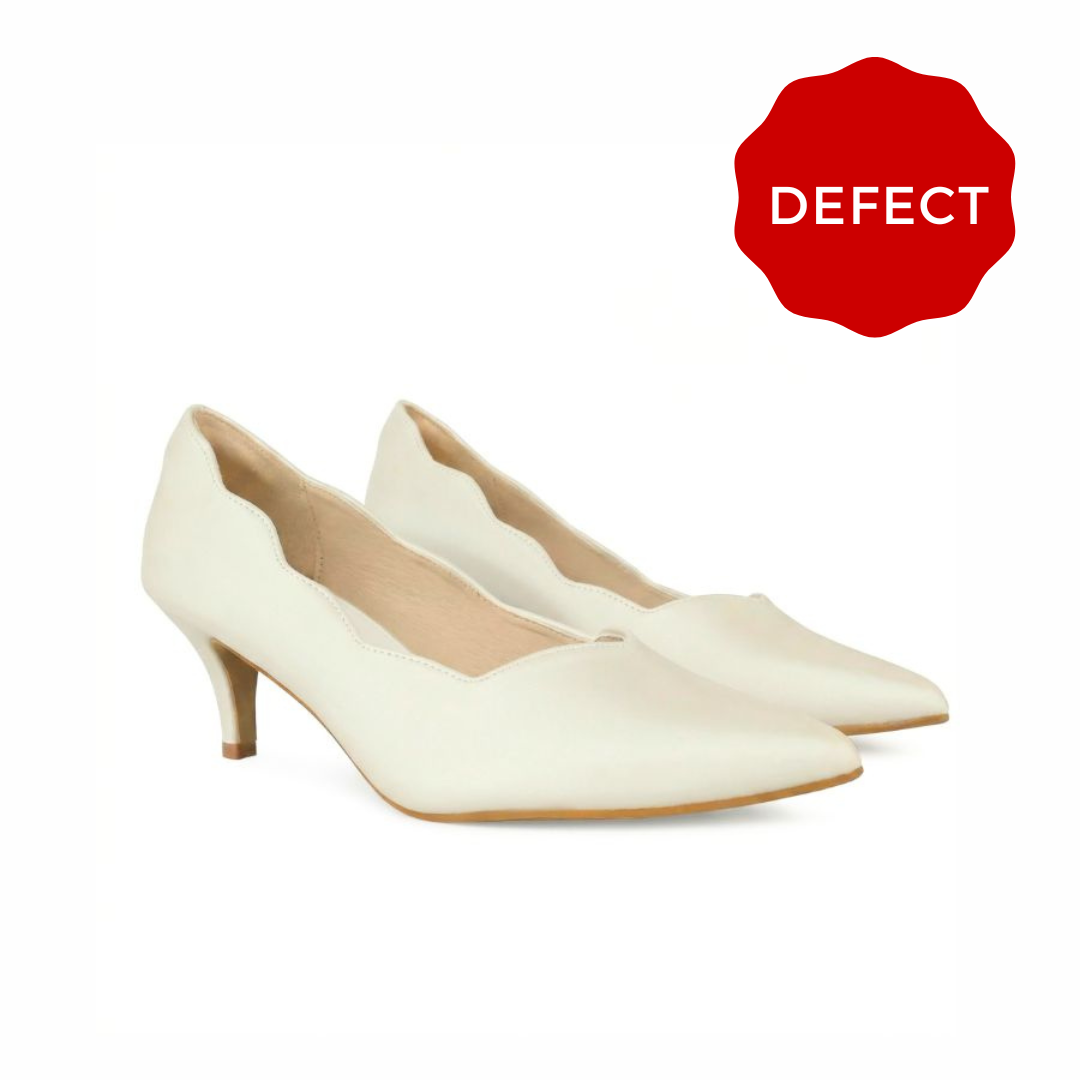 Defect Diana Scallop Pump Heel