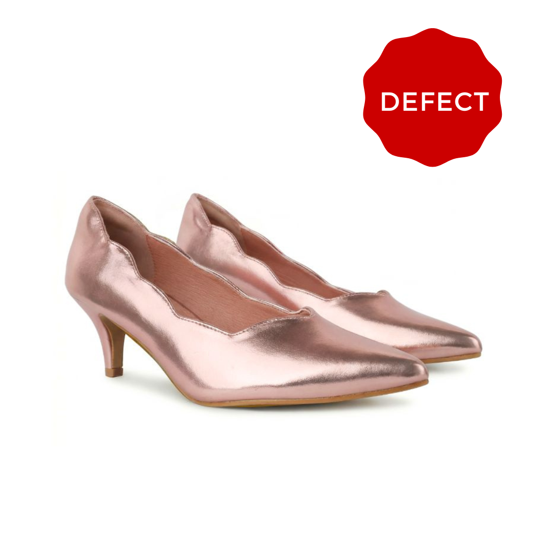 Defect Diana Scallop Pump Heel