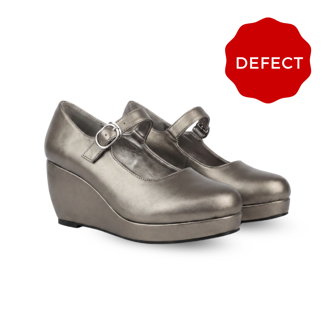 Defect Ruby Mary Jane Buckle Wedge