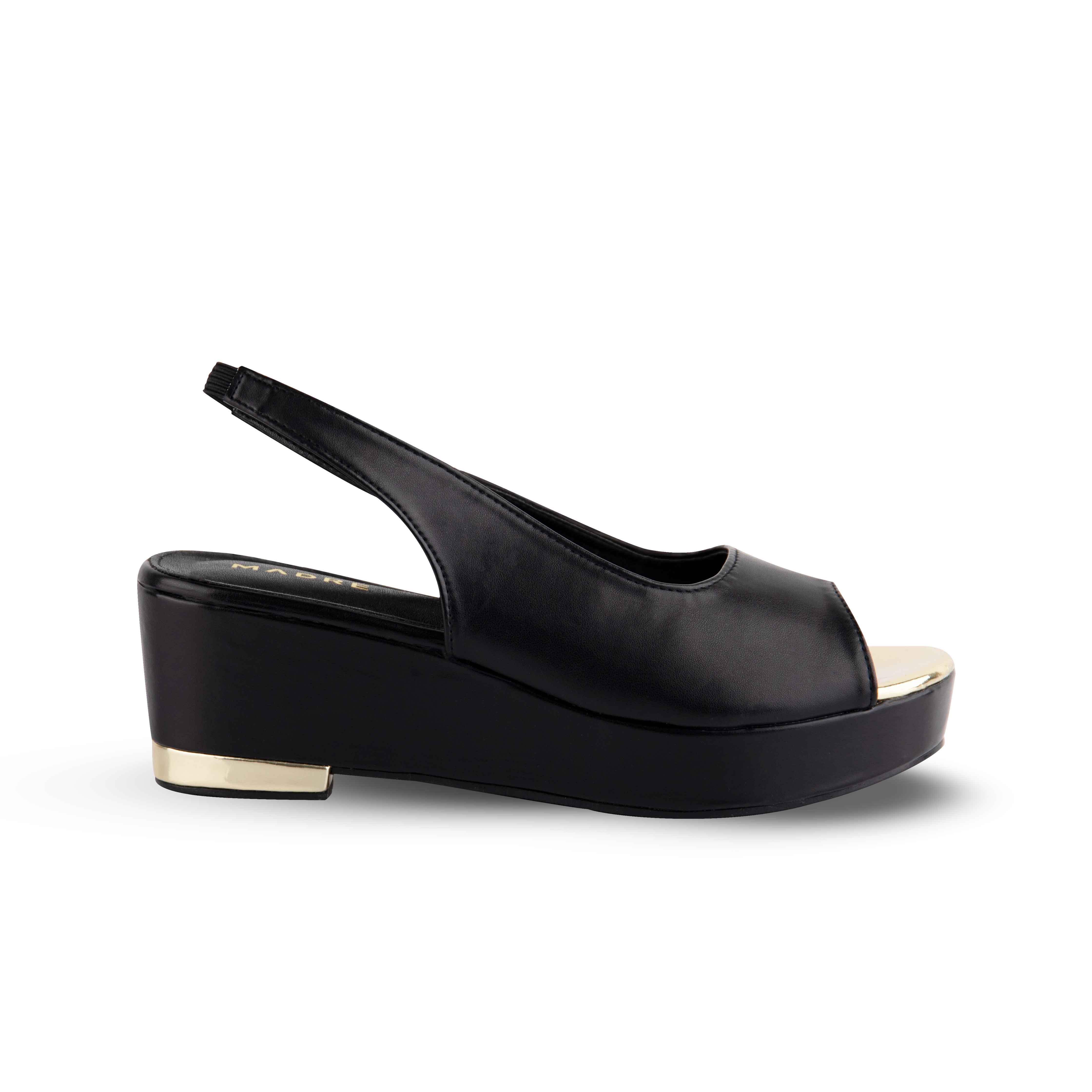 Defect Dhea Slingback Peep Toe Wedge