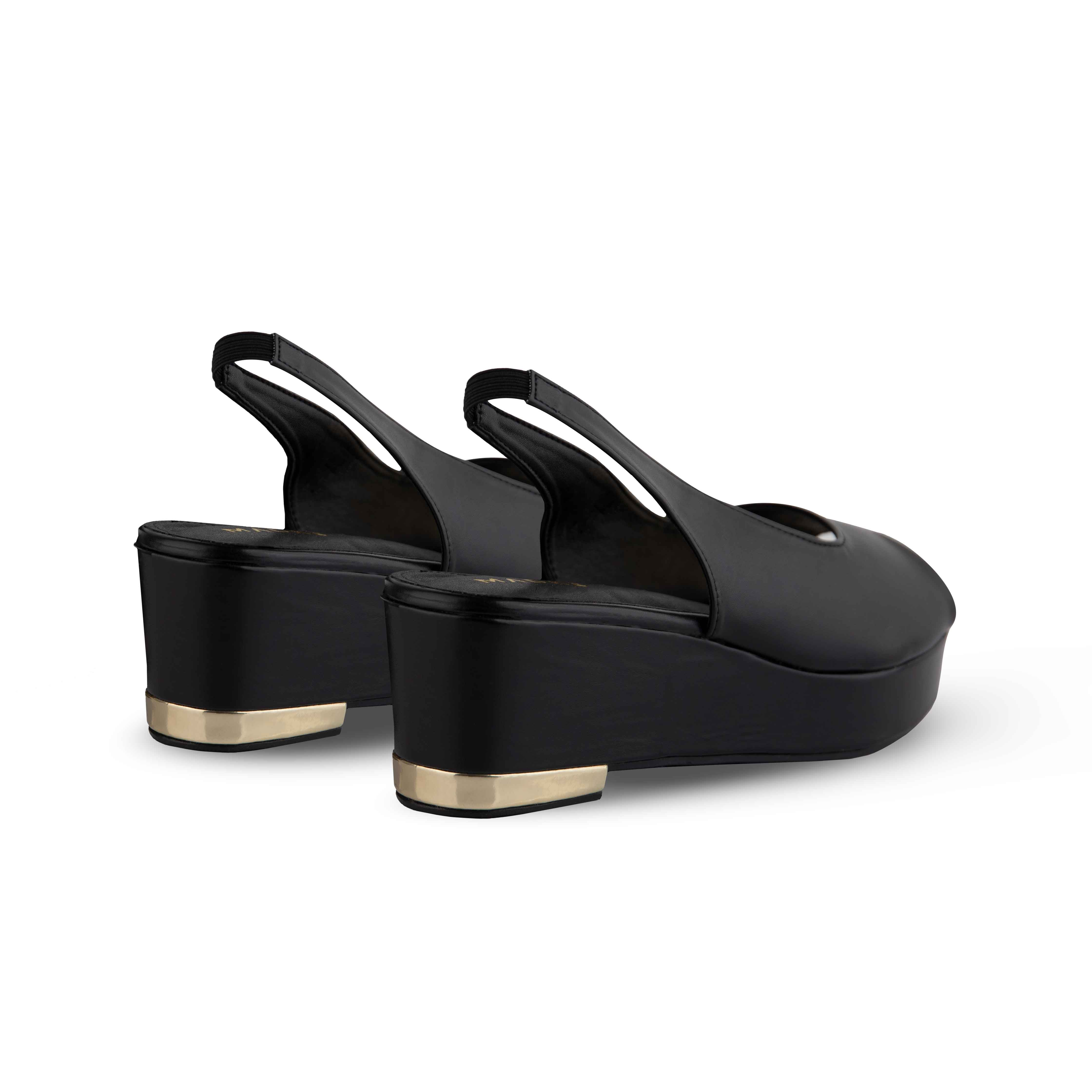 Defect Dhea Slingback Peep Toe Wedge