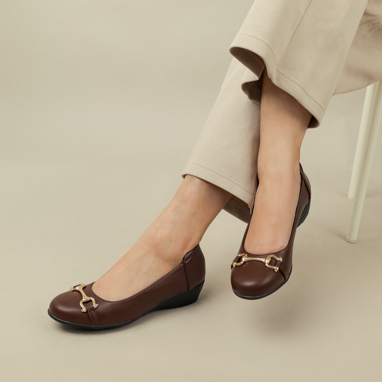 Evelyn Horsebit Flats