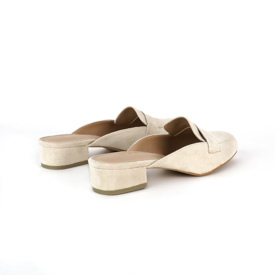 Nadine Suede Loafer Mules