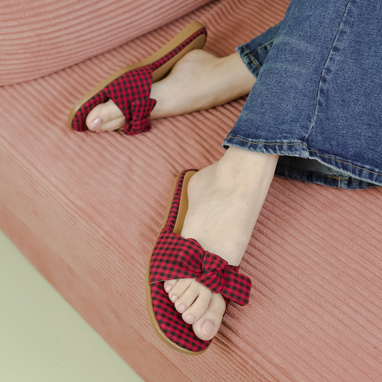 Lola Bow Slip-On Flats