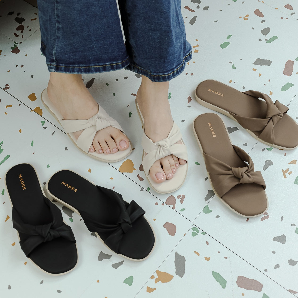 Kylie Knot Slip-On Flats