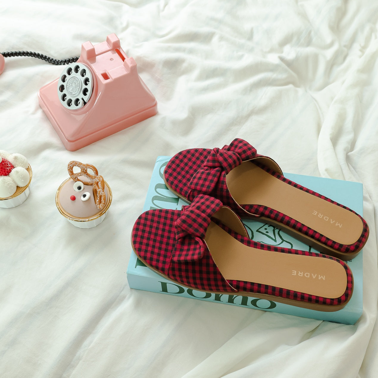 Lola Bow Slip-On Flats