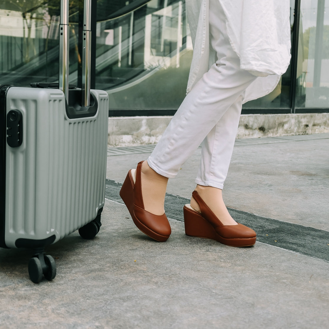 Reana X Slingback Wedge