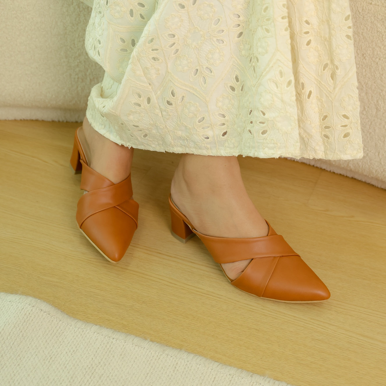 Raysa Pointed Mule Heel