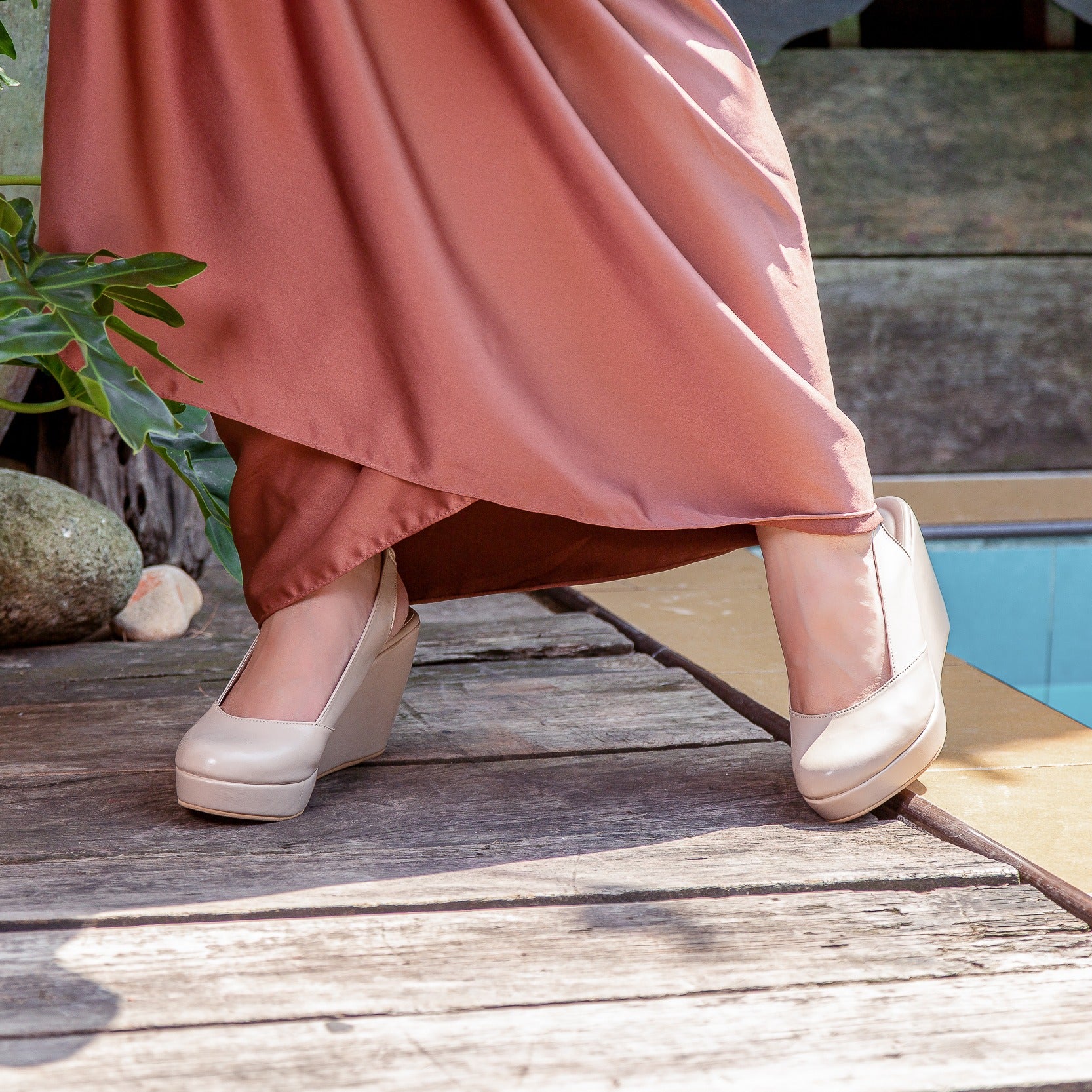 Reana Luxe Slingback Wedge