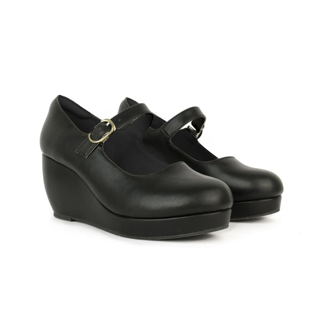 Ruby Mary Jane Buckle Wedge