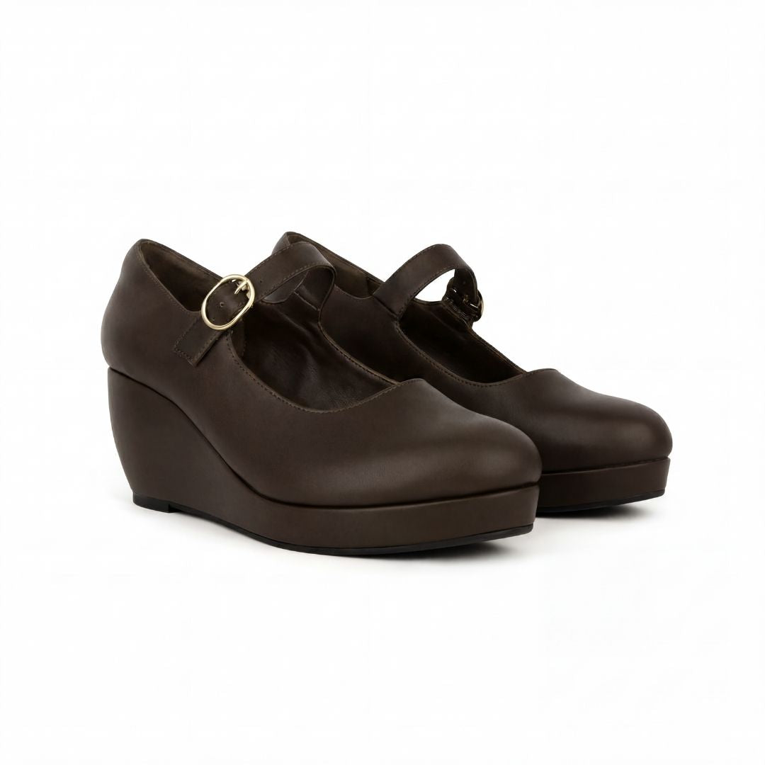 Ruby Mary Jane Buckle Wedge
