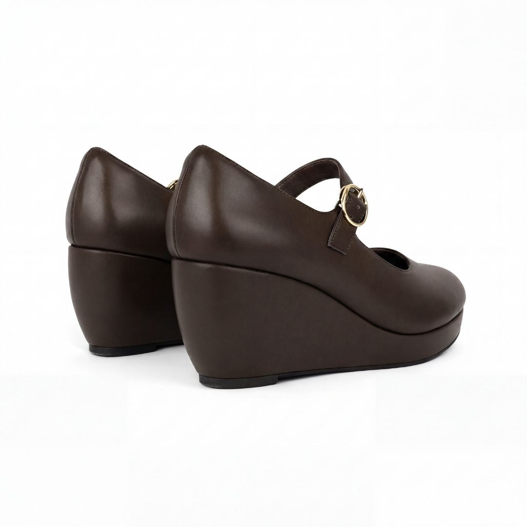 Ruby Mary Jane Buckle Wedge
