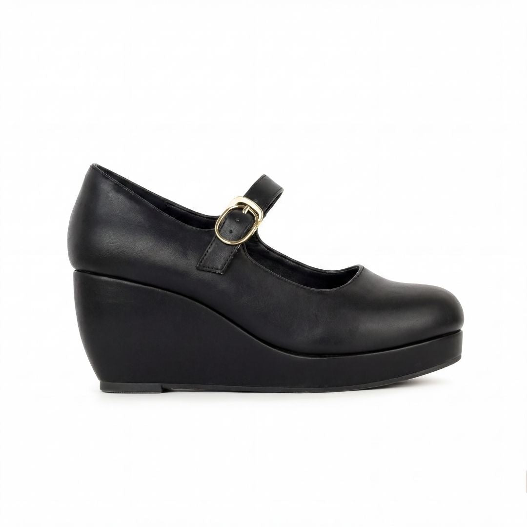Ruby Mary Jane Buckle Wedge