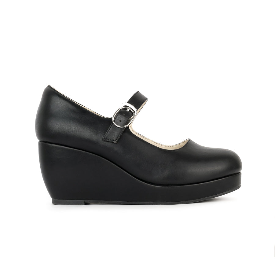 Defect Ruby Mary Jane Buckle Wedge