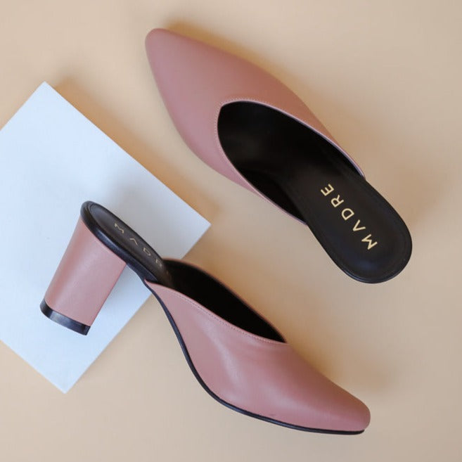Defect Sofy Pointed Mule Heel