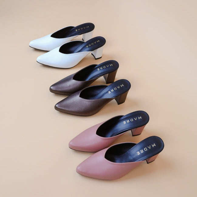 Defect Sofy Pointed Mule Heel