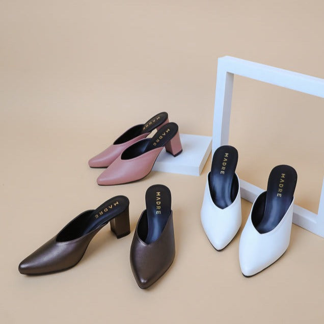 Defect Sofy Pointed Mule Heel