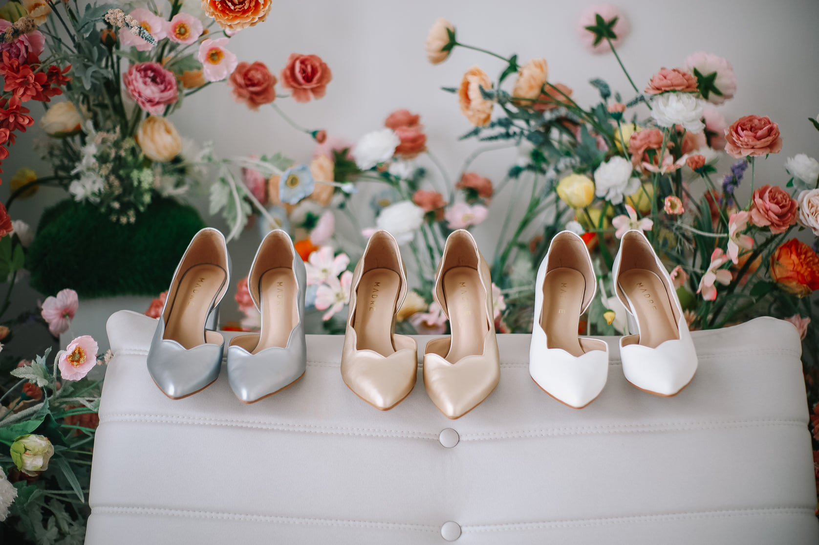 Lily Scallop Block Heel