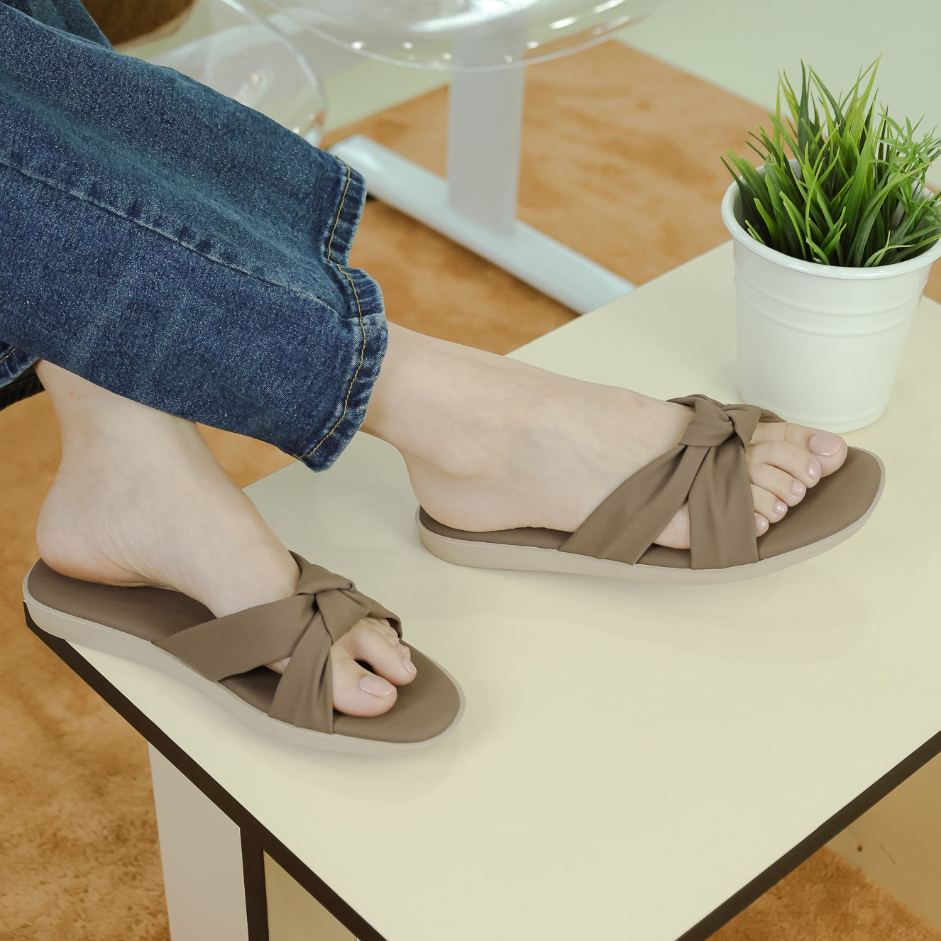 Kylie Knot Slip-On Flats