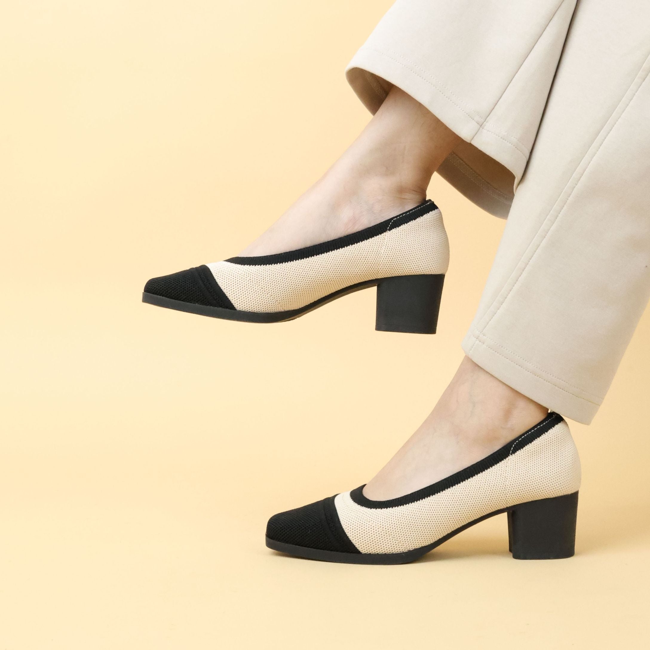 Twyla Knit Block Heel