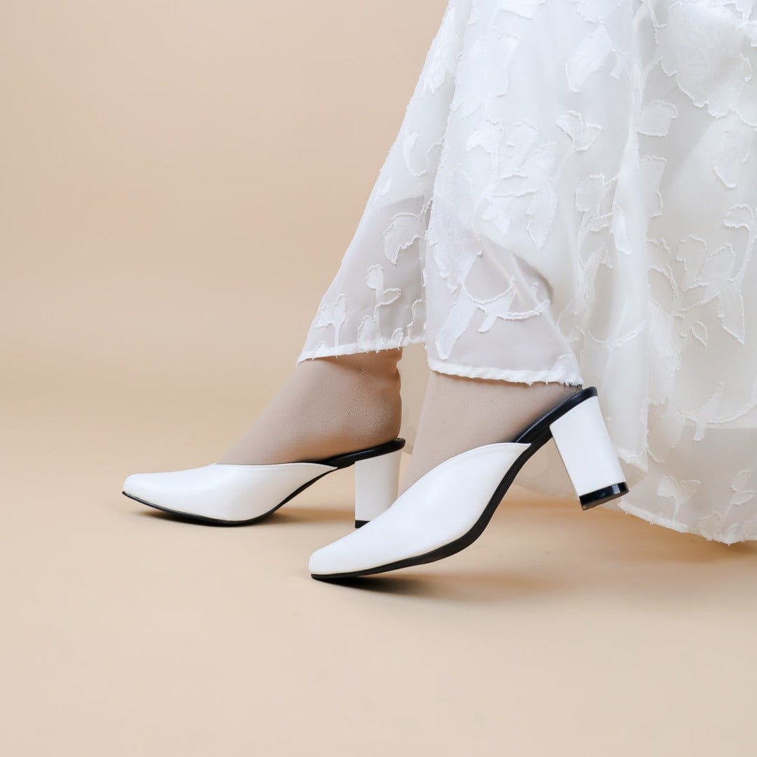 Defect Sofy Pointed Mule Heel